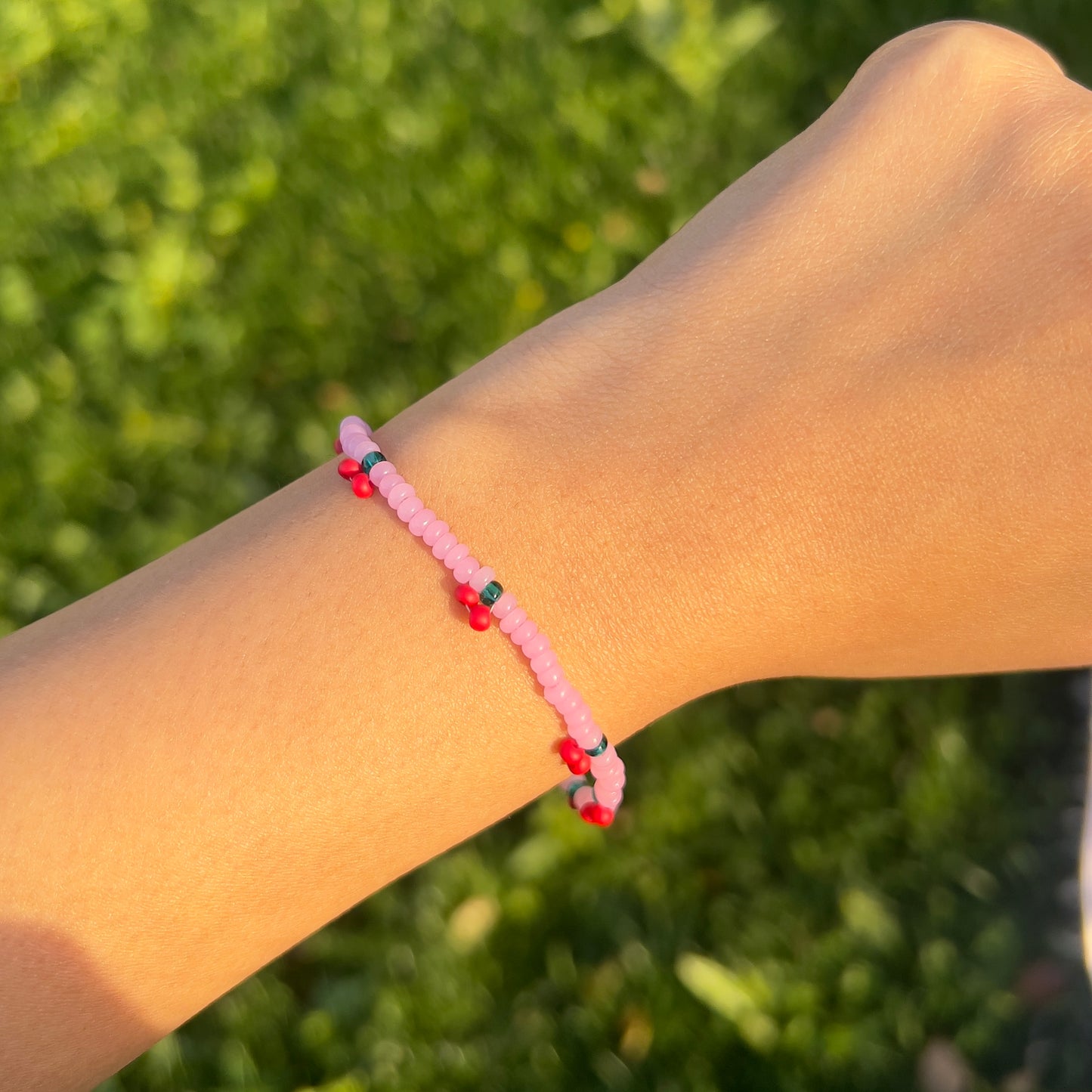 Pink Cherry Bracelet
