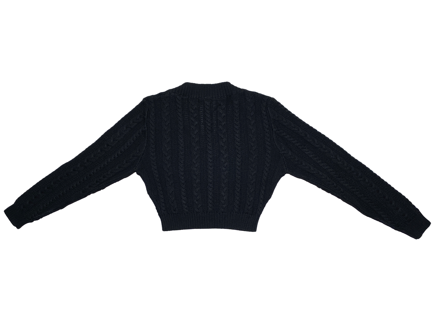 Midnight Crop Knit Sweater